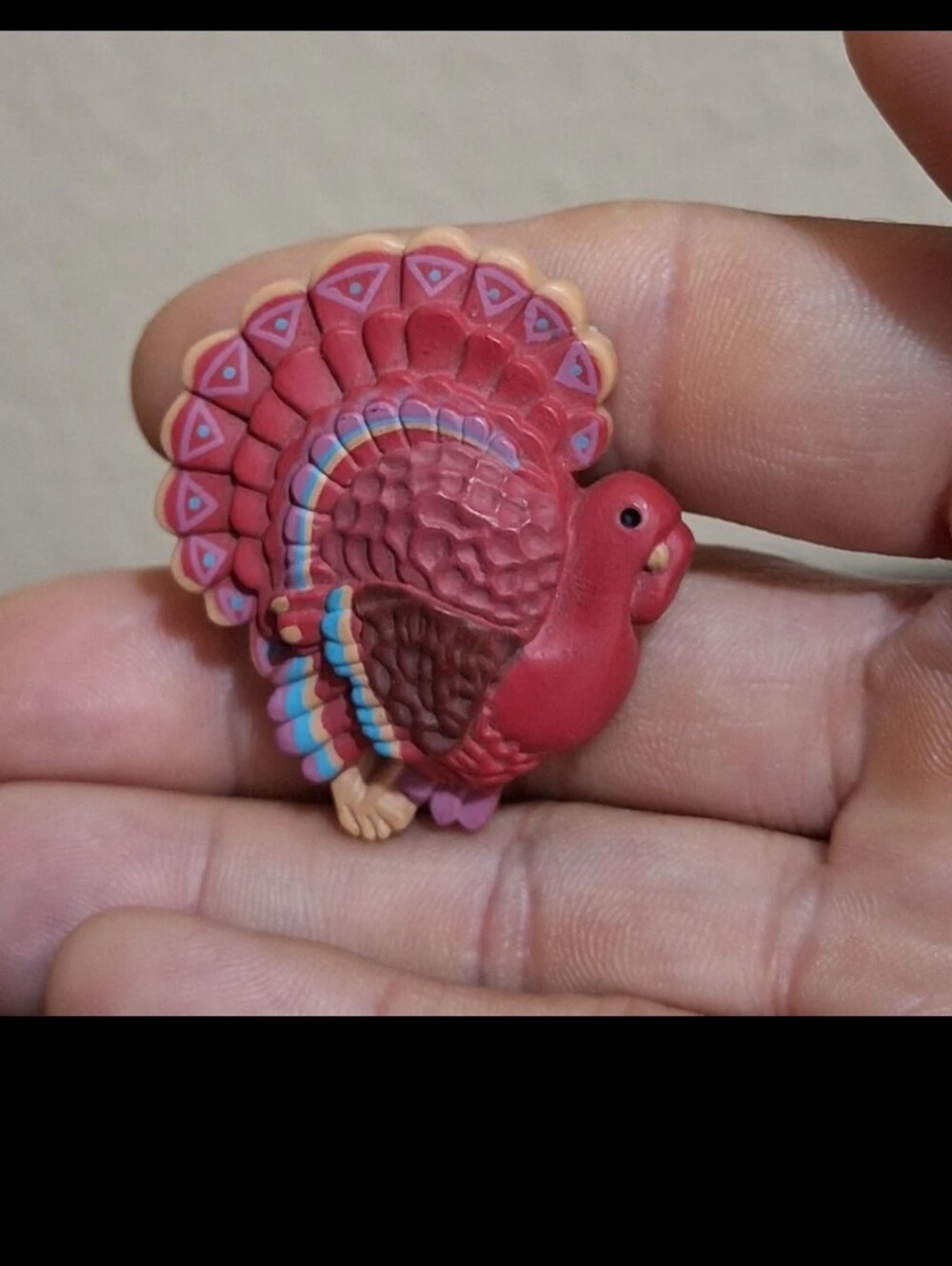 Colorful Vintage 1987 Hallmark Thanksgiving Turkey Pin/Brooch